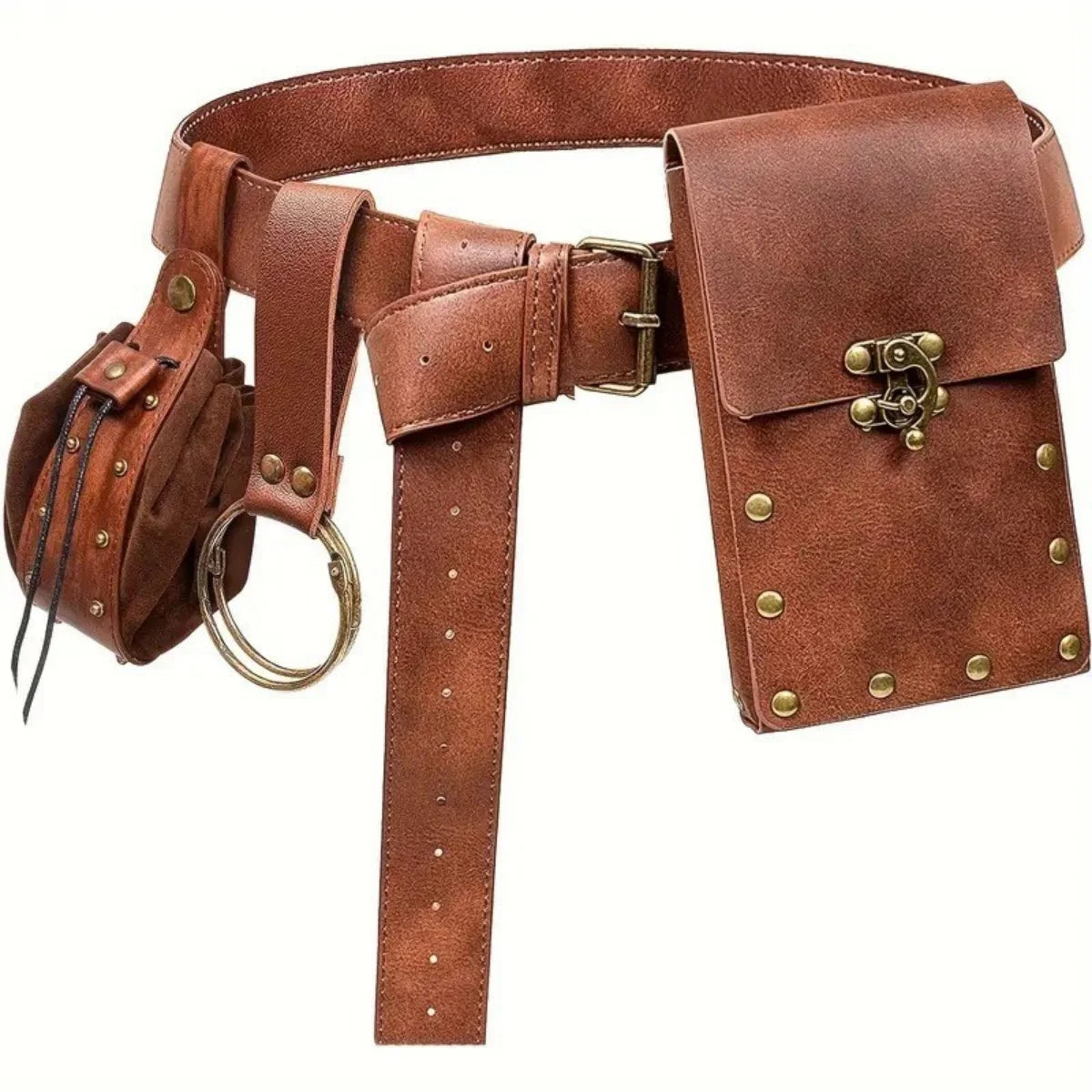 Medieval Retro Belts, Pouches, Eye Mask, Flask Hooks, Renaissance Costume Additions, for Halloween Costume Additions