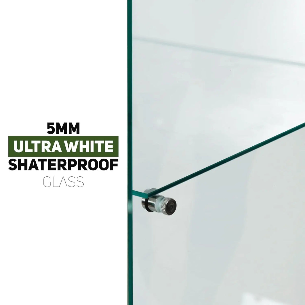 Glass Display Cabinet with 4 Shelves, 2 Doors Curio Cabinets for Living Room, Bedroom, Office, Floor Standing, Customized