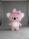 Pink Koala Inflatable Costume Mascot Halloween for Cosplay Party Lovely Fancy Dress No Charger No Battery