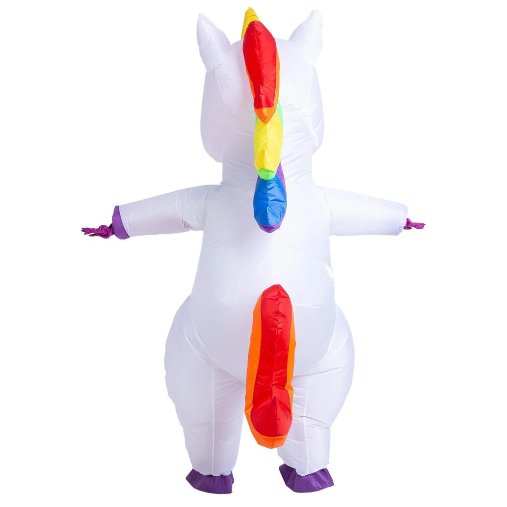 Inflatable Unicorn Costume Adult Halloween Blow‑up Fancy Dress Cosplay Outfit for Carnival Party