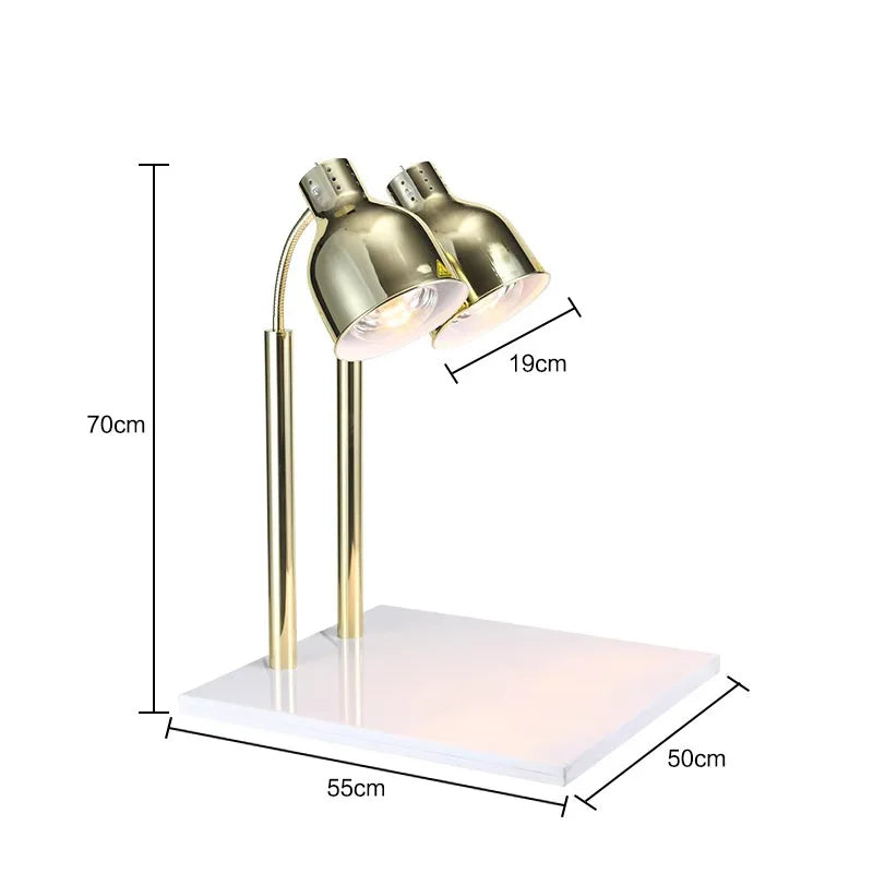 Marble Buffet Food Insulation Light Hotel Restaurant Catering Barbecue Warm Vegetable Heating Food Commercial Warm Food Light