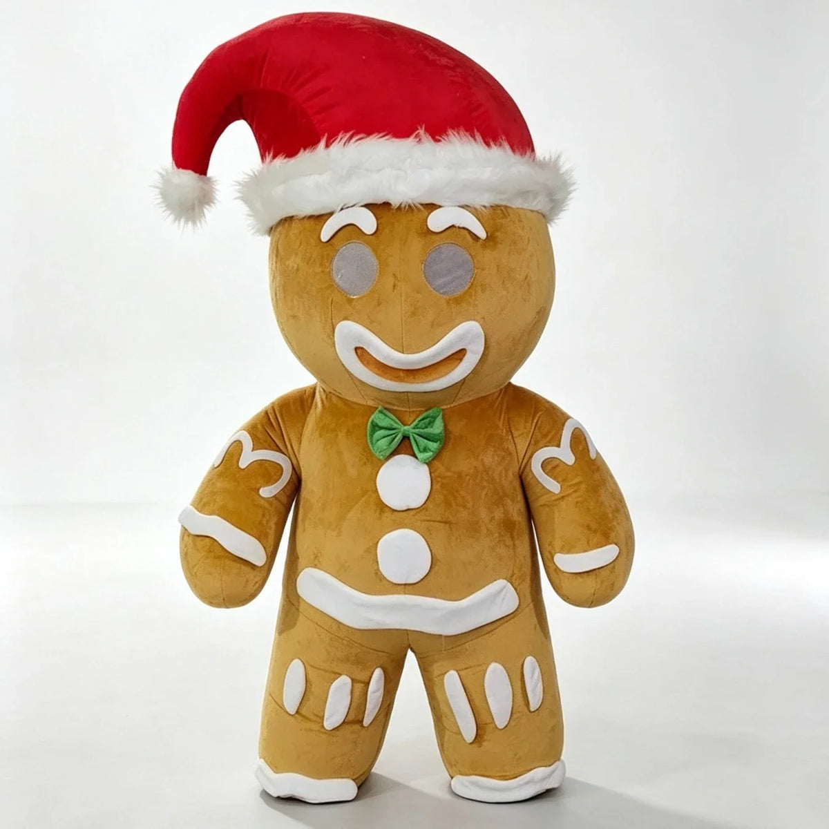 Inflatable Gingerbread Man Costume Mascot Parade Adult Birthday Christmas Halloween Party Suits Without Battery and Charger