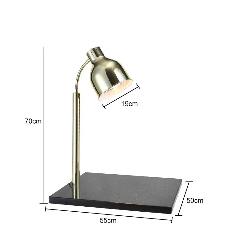 Marble Buffet Food Insulation Light Hotel Restaurant Catering Barbecue Warm Vegetable Heating Food Commercial Warm Food Light